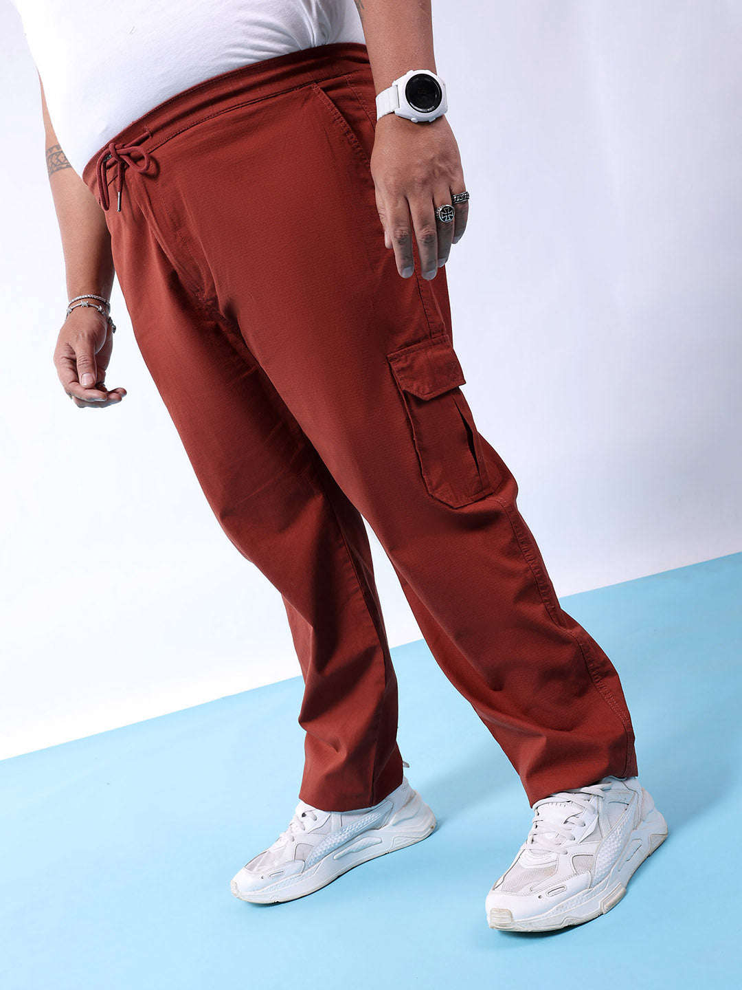 Shop Men Solid Trouser Online.