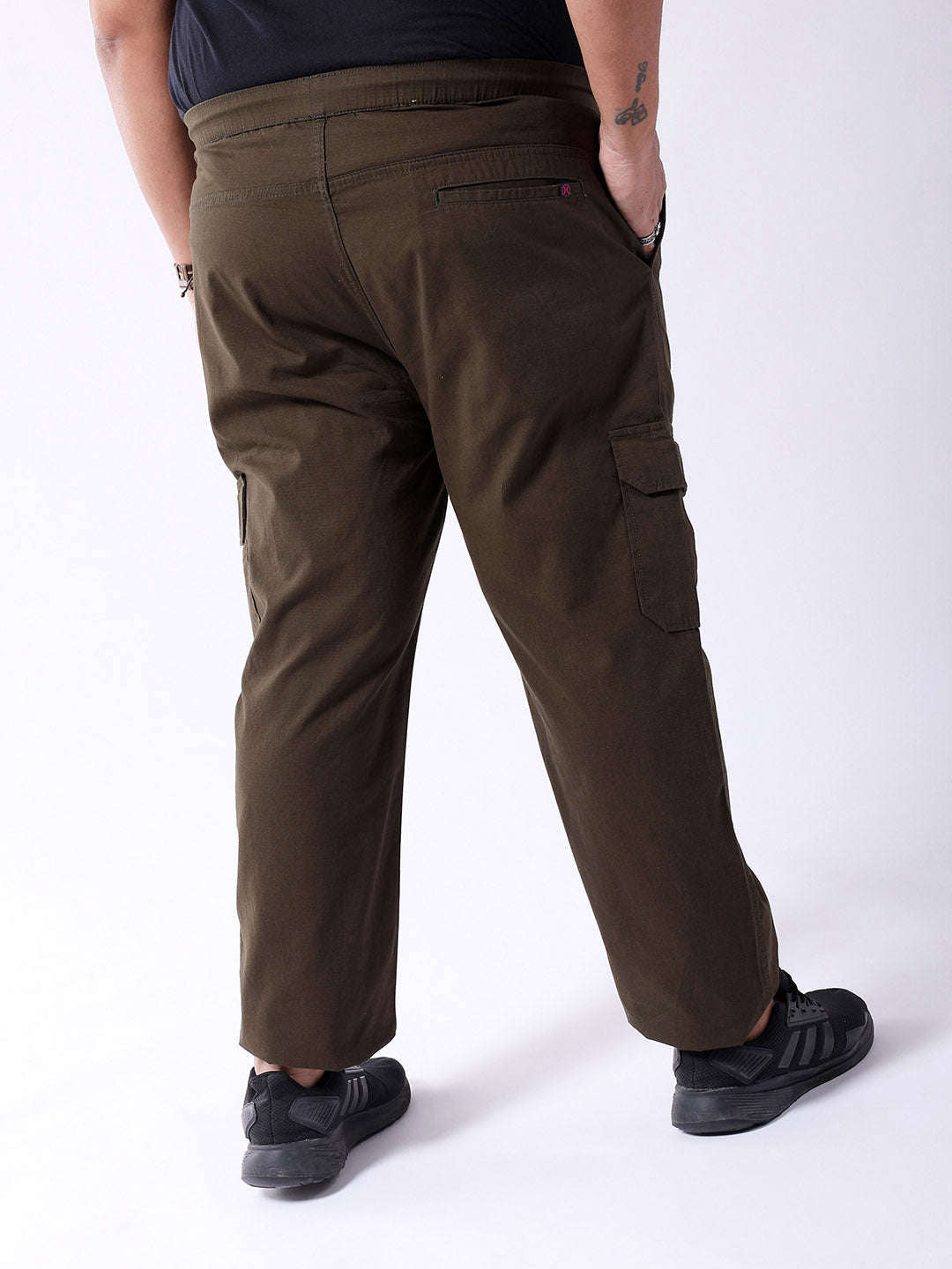 Shop Men Solid Plus Size Trouser Online.