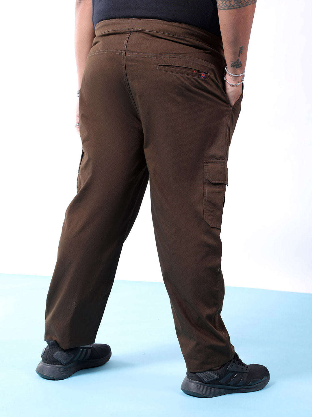 Shop Men Solid Plus Size Trouser Online.