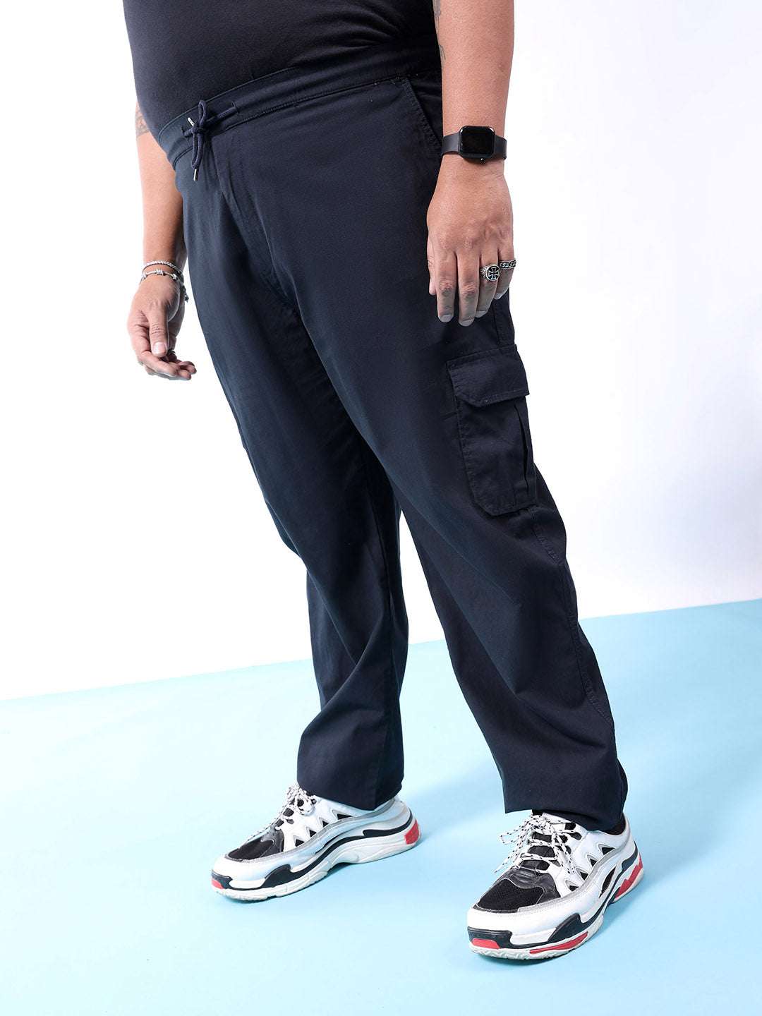 Shop Men Solid Trouser Online.