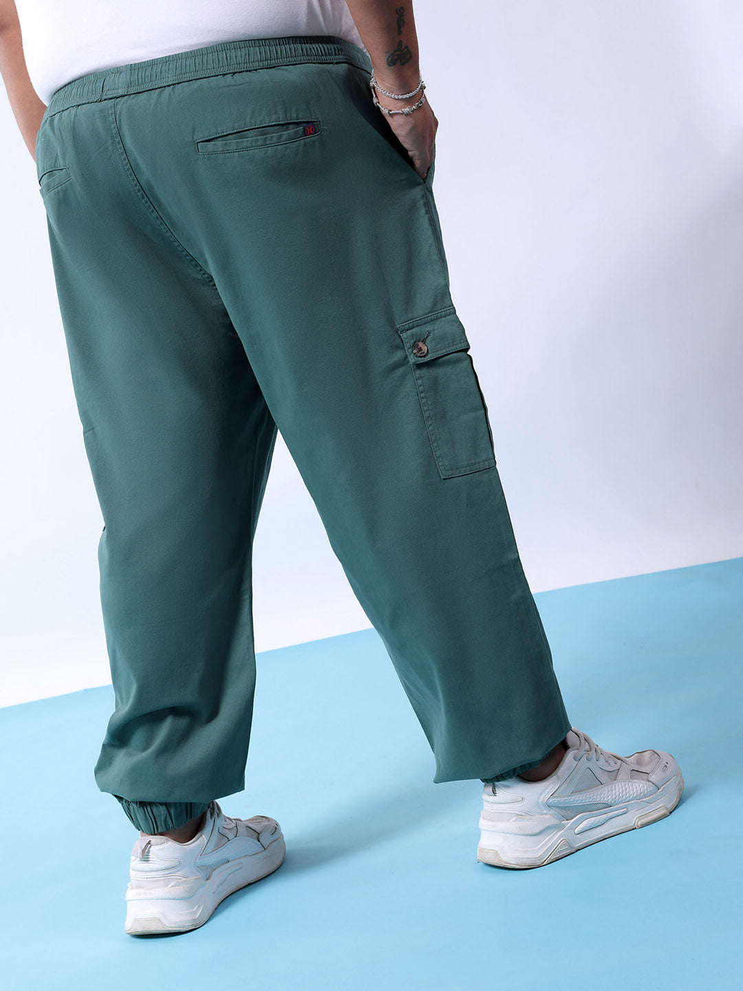 Shop Men Solid Plus Size Trouser Online.