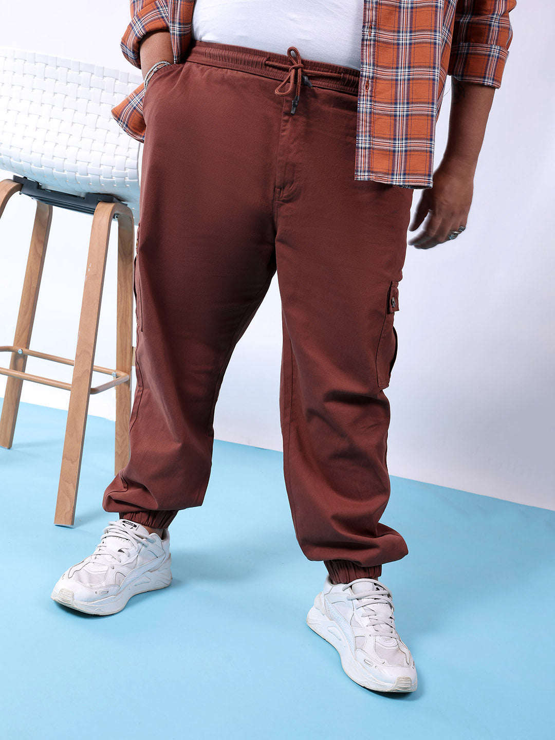 Shop Men Solid Trouser Online.