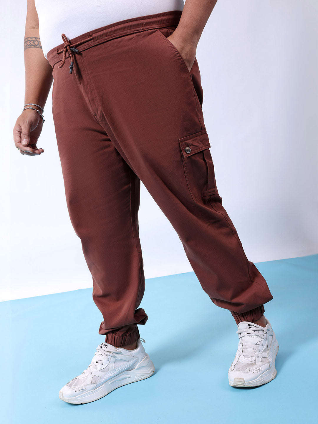 Shop Men Solid Trouser Online.