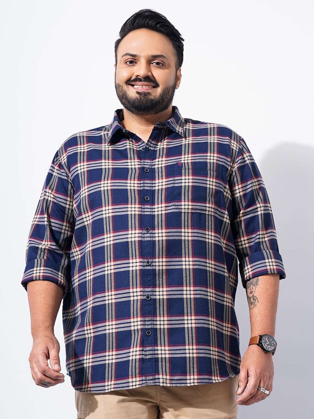 Shop Men Plus Size Floral Printed Shirt Online.