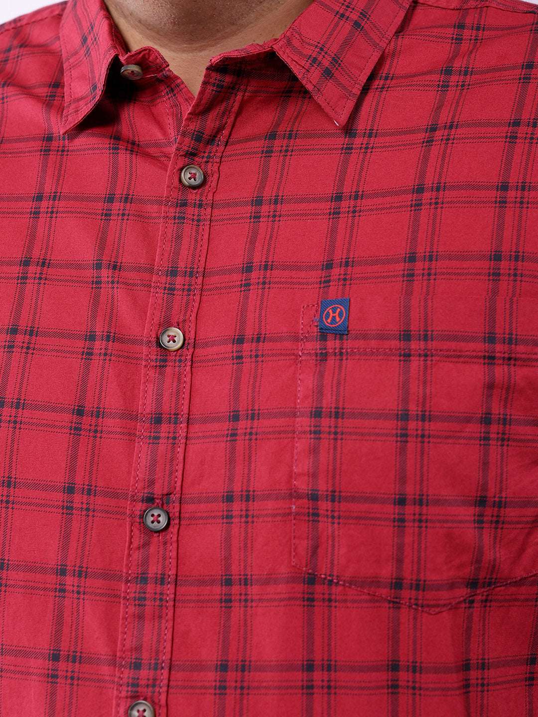 Shop Men Checked Shirt Online.