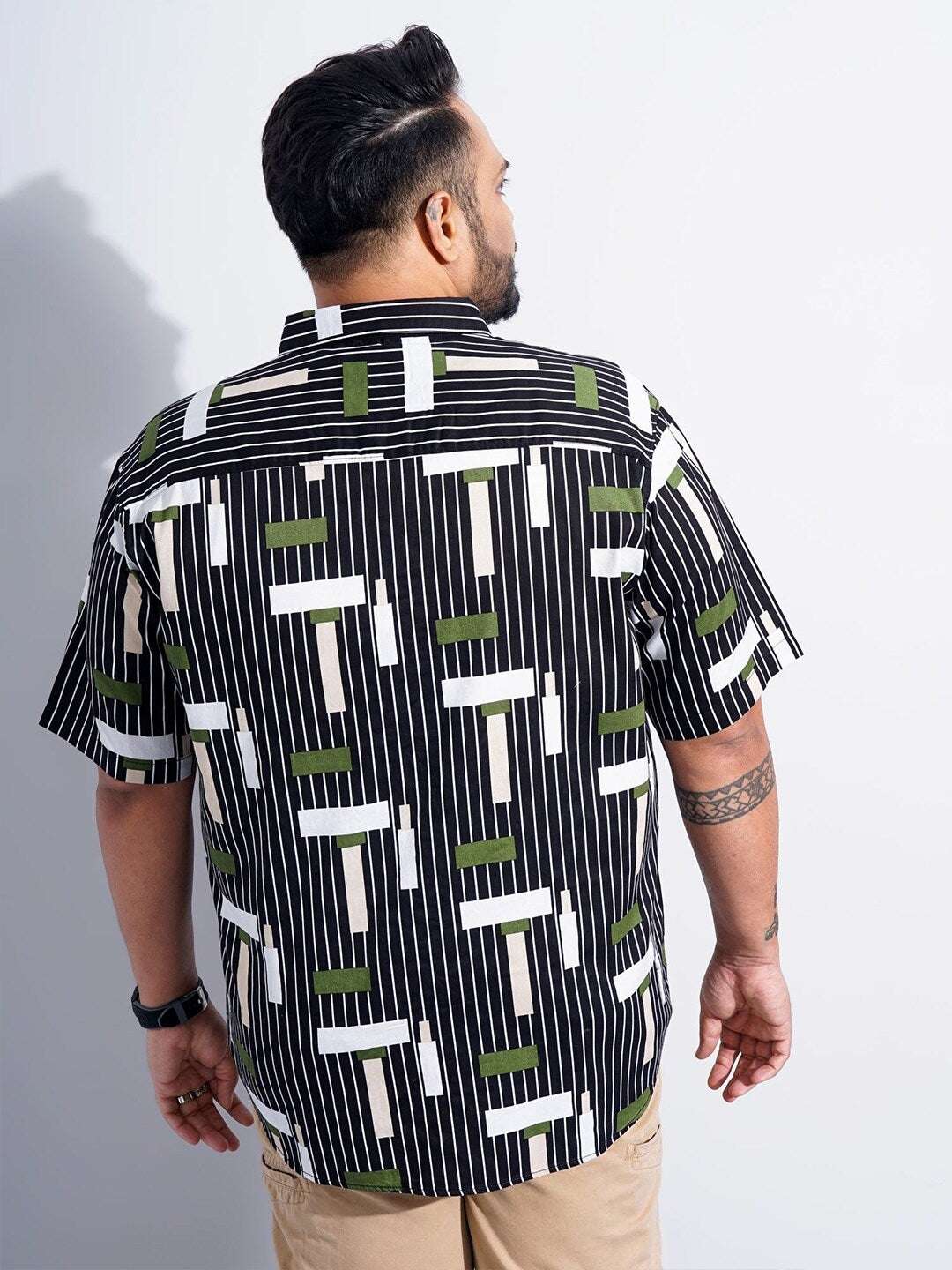 Shop Men Plus Size Checked Shirt Online.