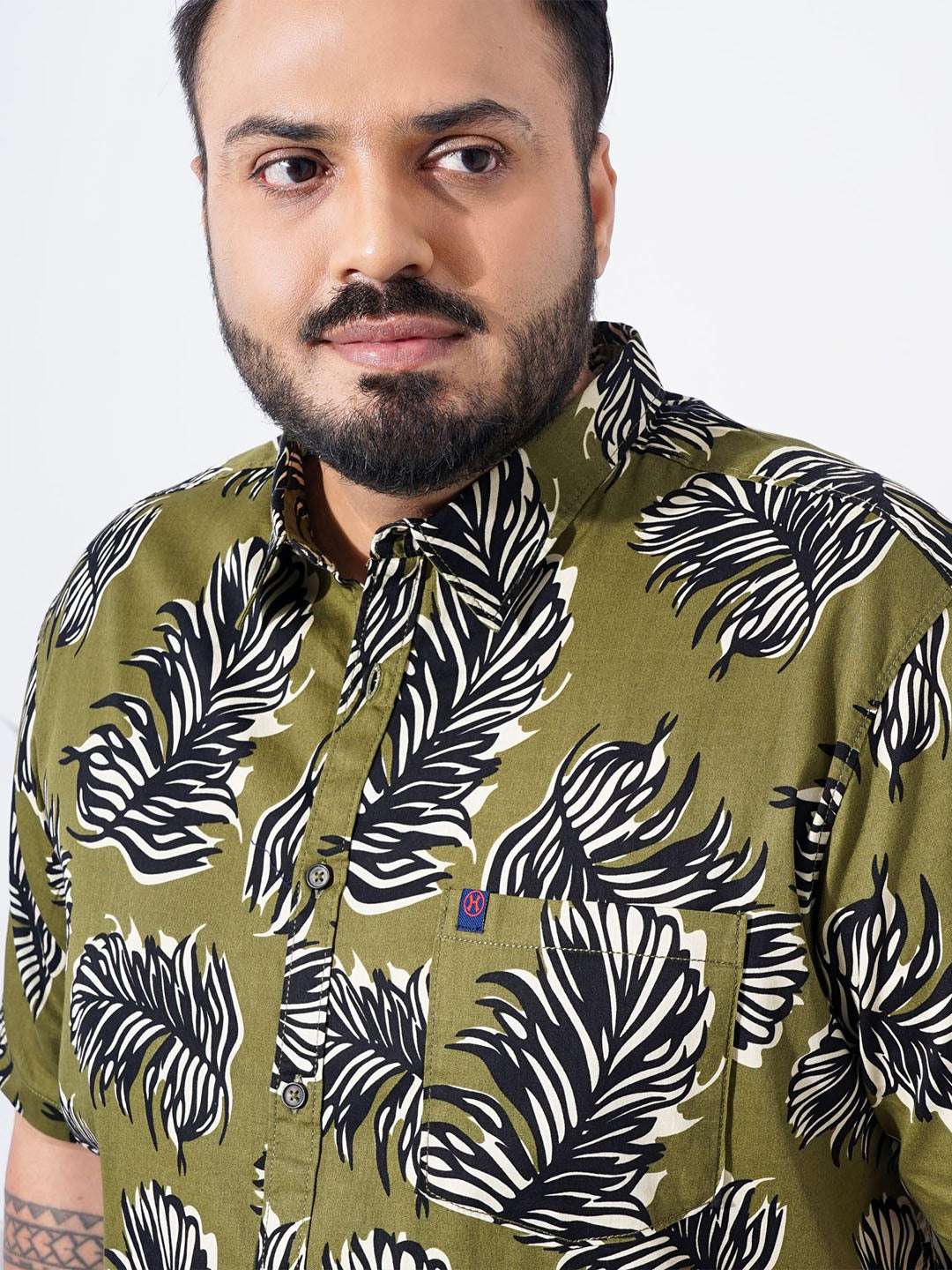 Shop Men Plus Size Checked Shirt Online.