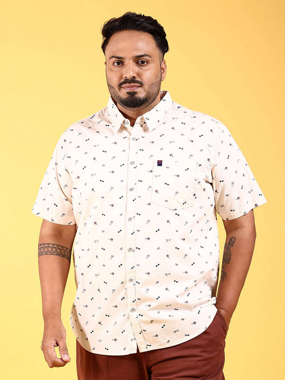 Shop Men Plus Size Printed Shirt Online.