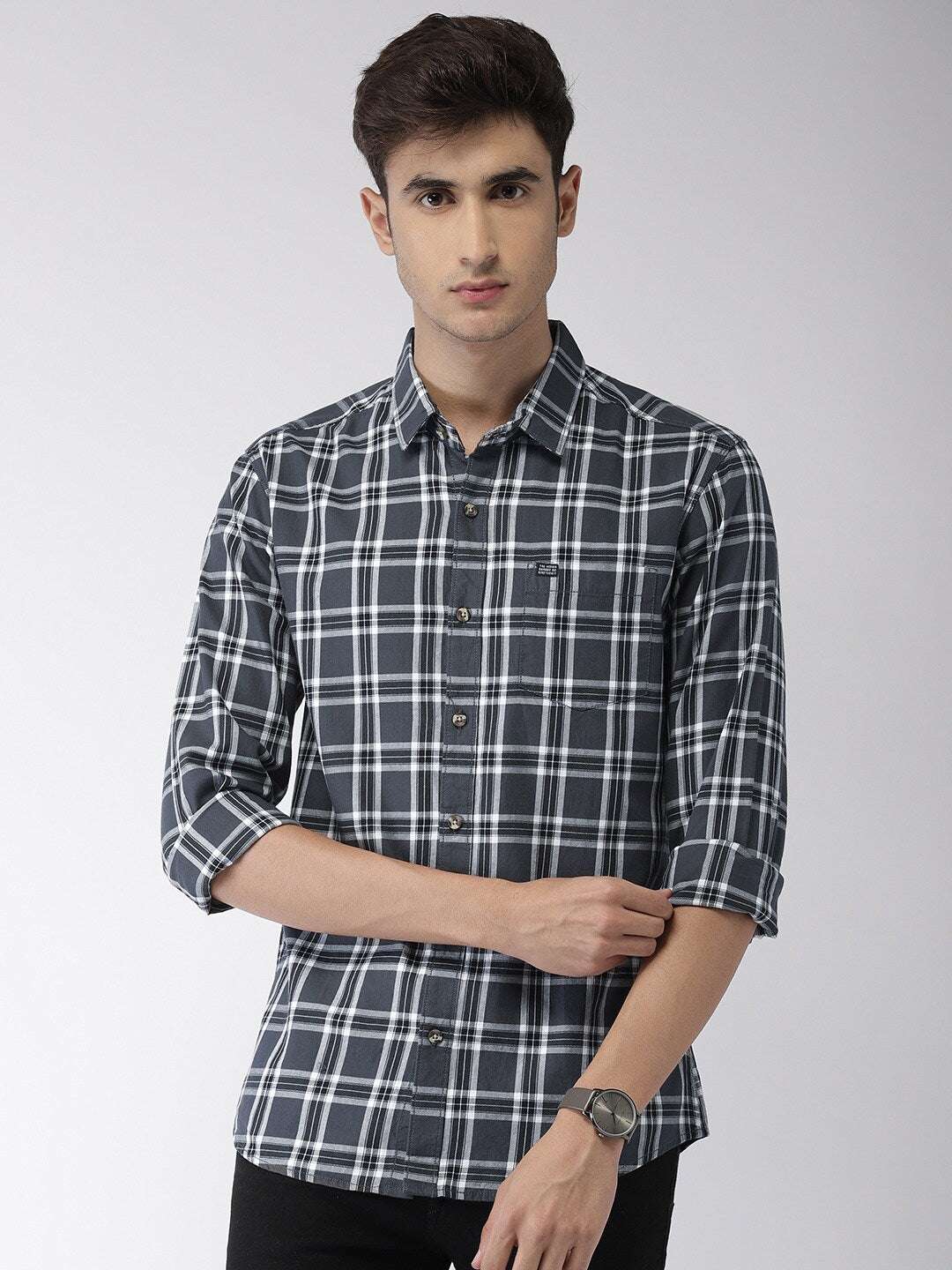 Shop Men Casual Check Shirt Online.