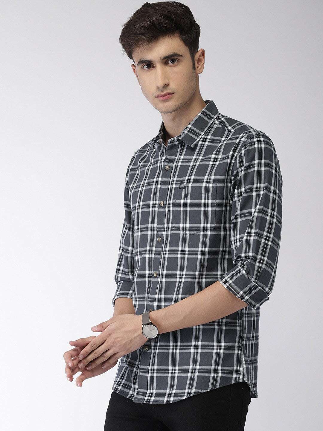 Shop Men Casual Check Shirt Online.