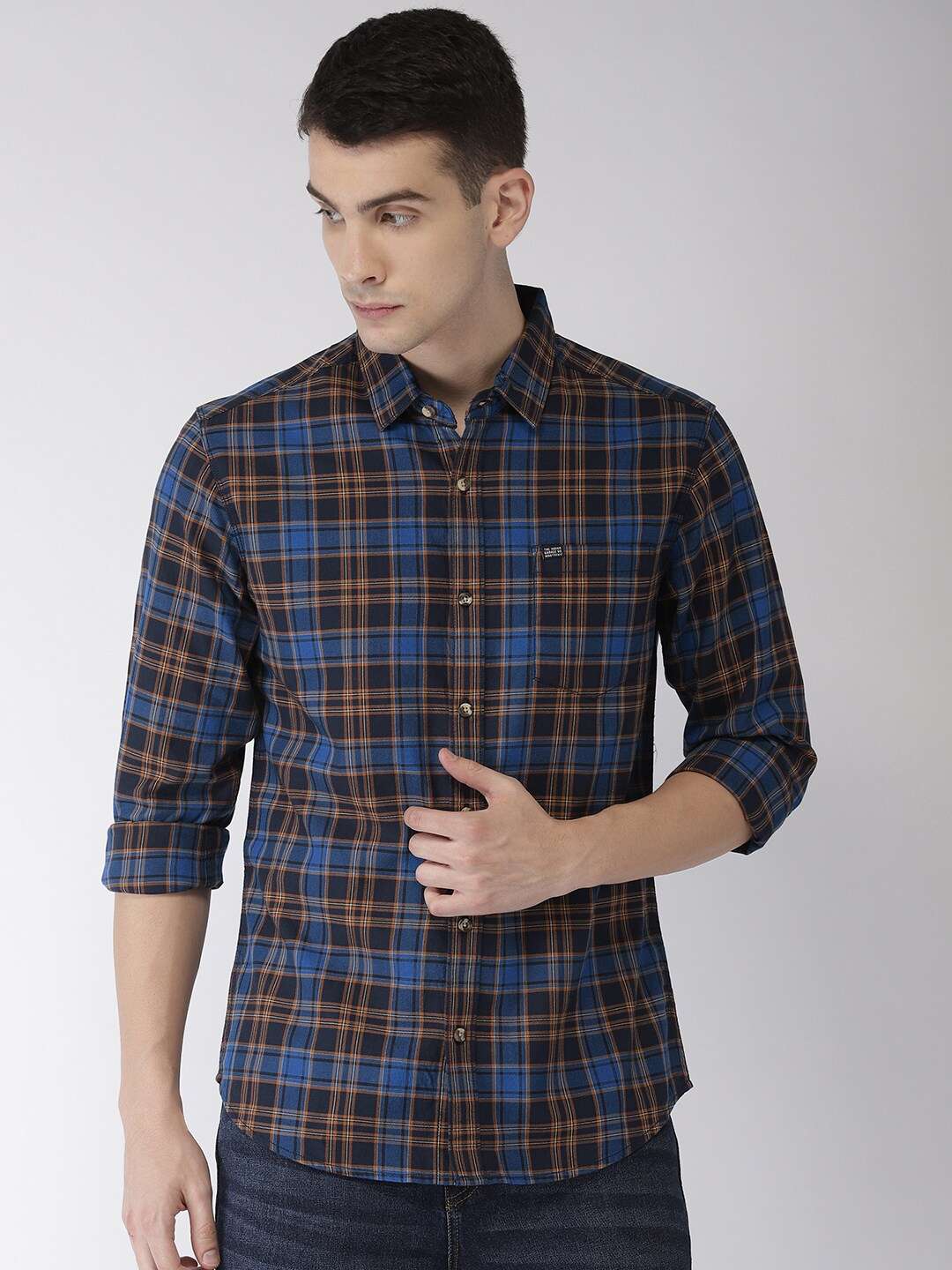 Shop Men Casual Check Shirt Online.