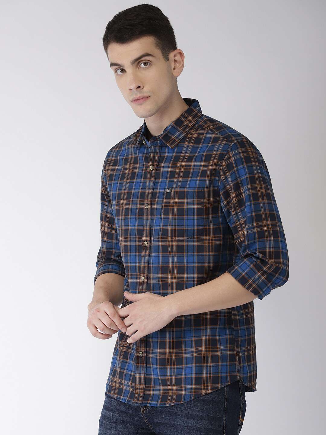 Shop Men Casual Check Shirt Online.