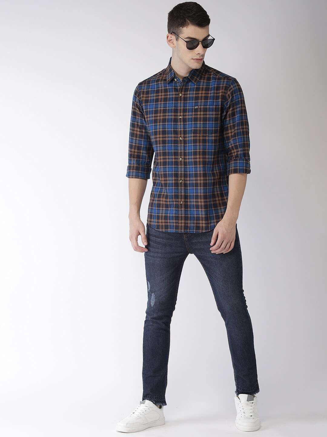 Shop Men Casual Check Shirt Online.