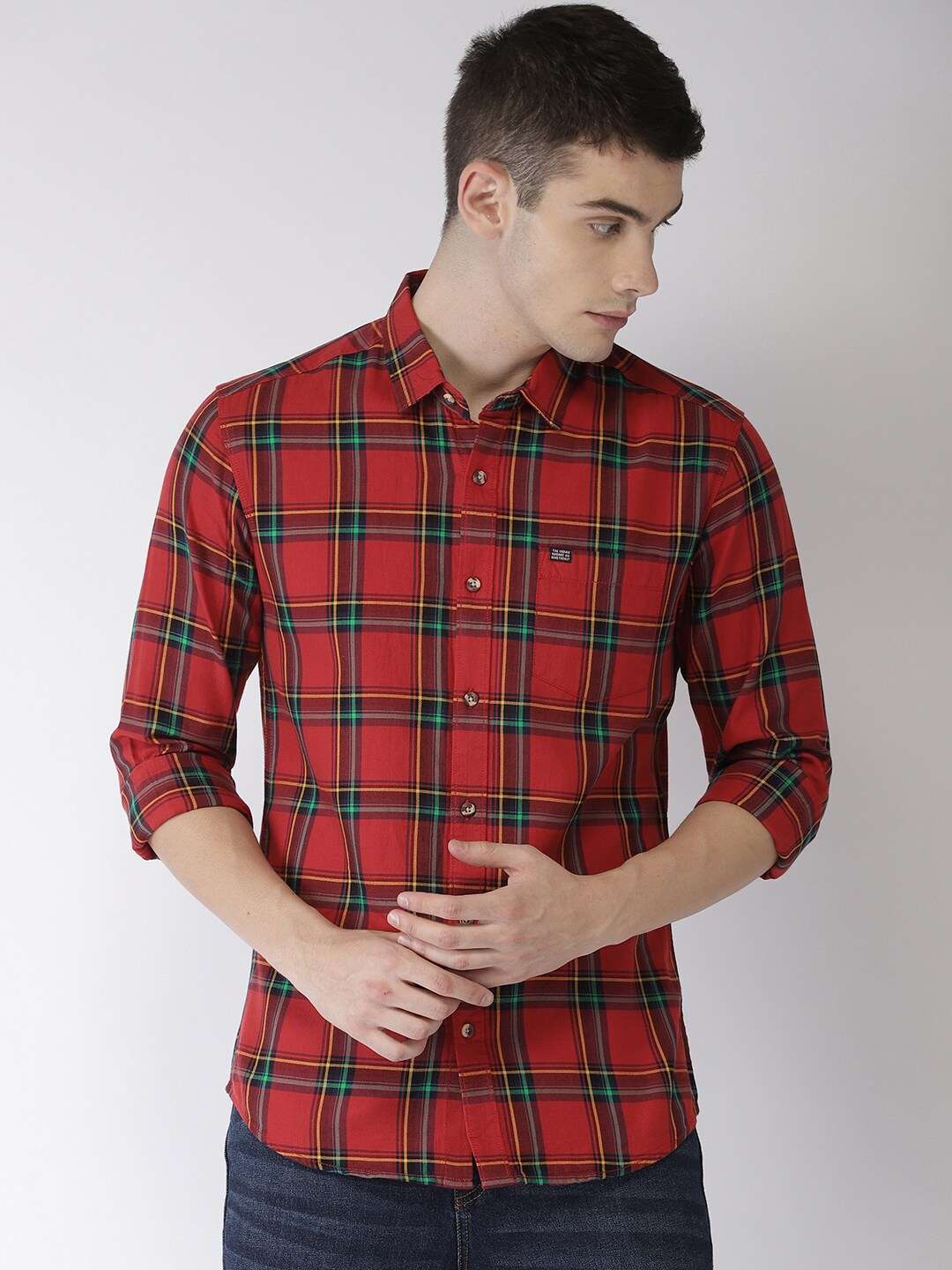 Shop Men Casual Check Shirt Online.