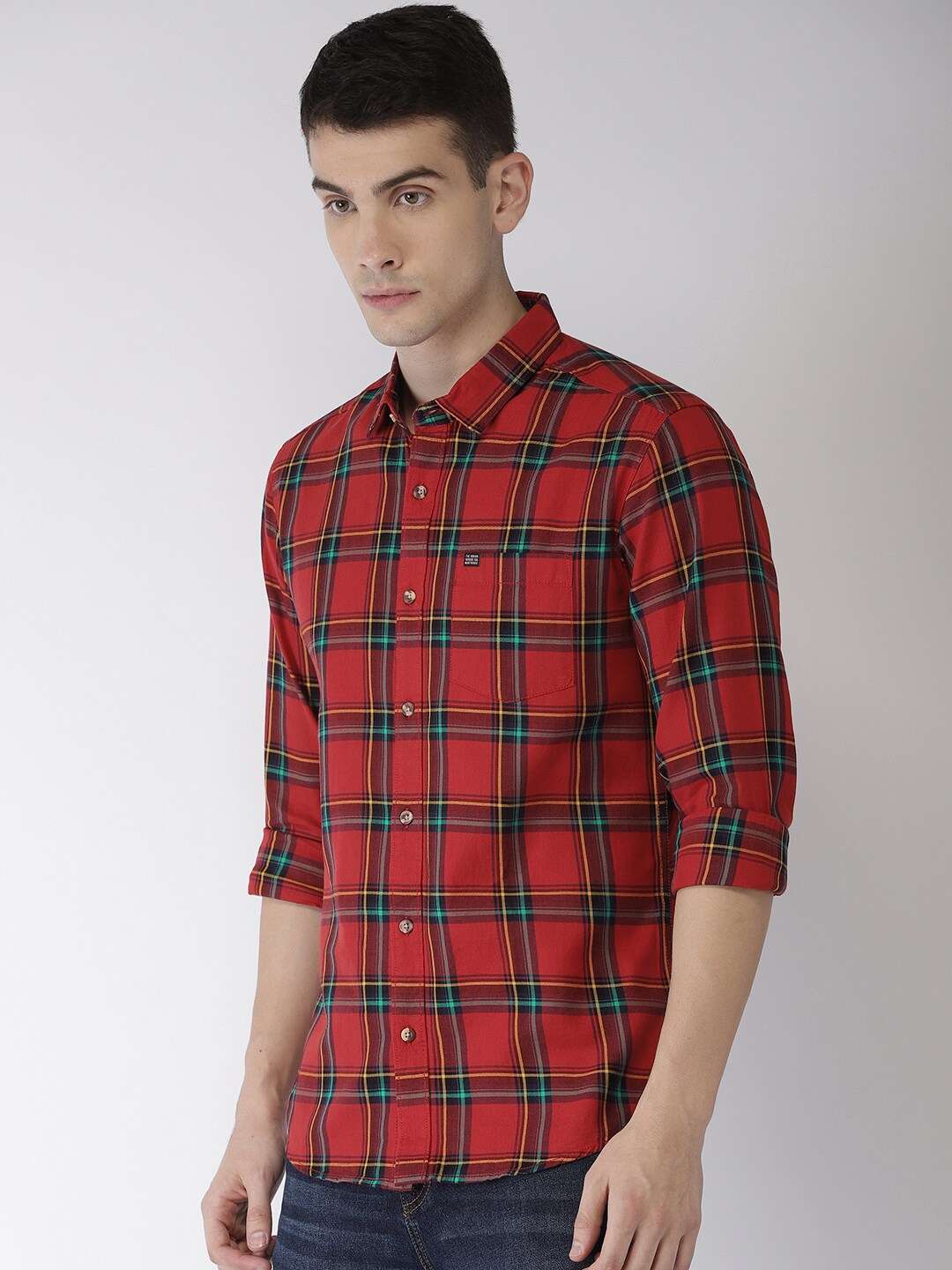 Shop Men Casual Check Shirt Online.