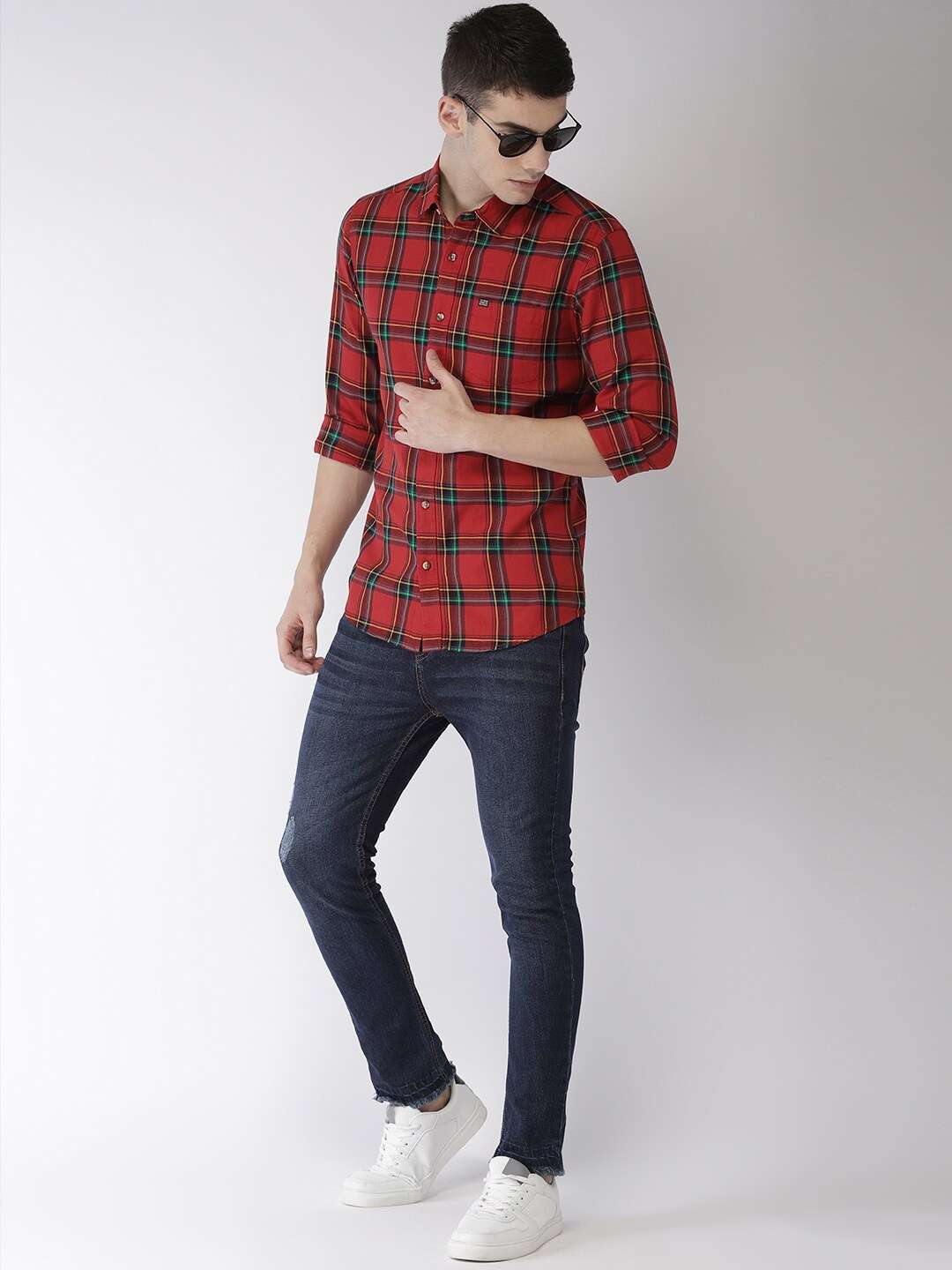 Shop Men Casual Check Shirt Online.