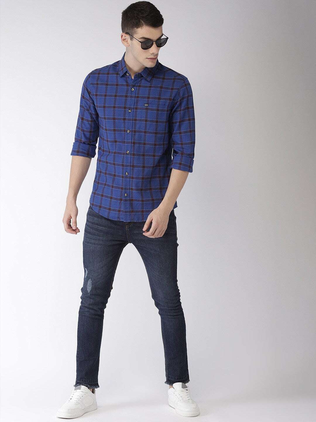 Shop Men Casual Check Shirt Online.