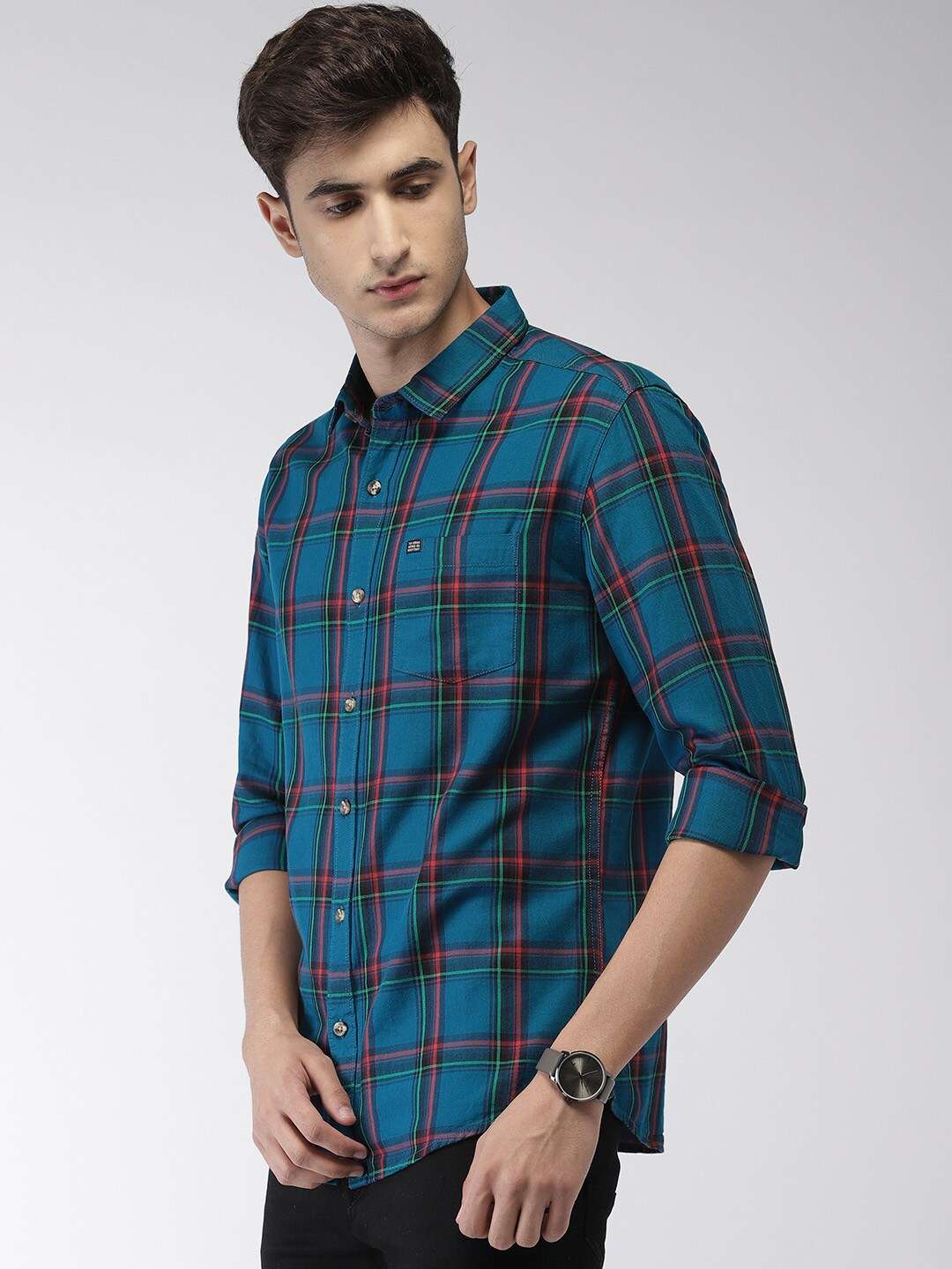 Shop Men Casual Check Shirt Online.