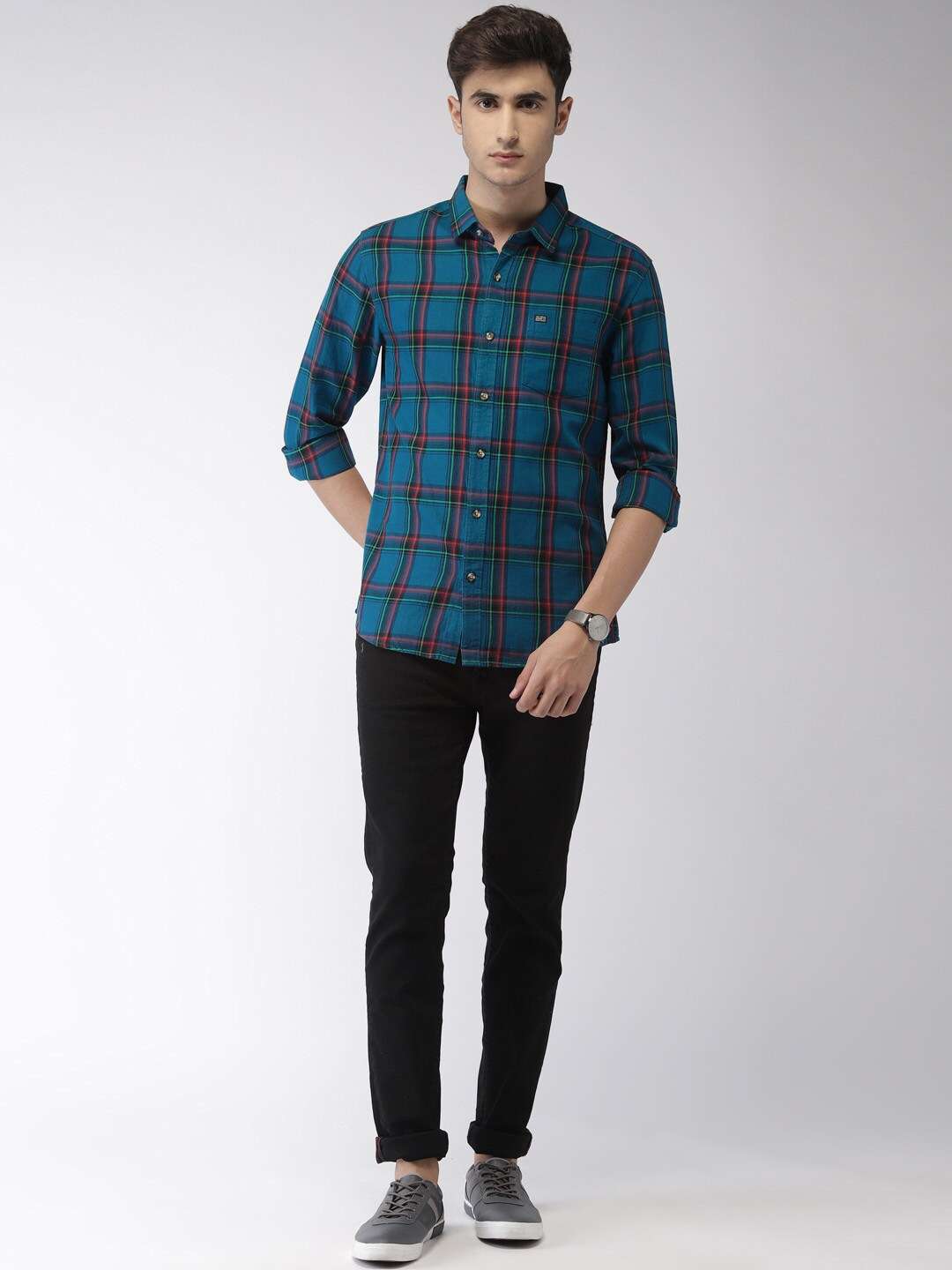 Shop Men Casual Check Shirt Online.