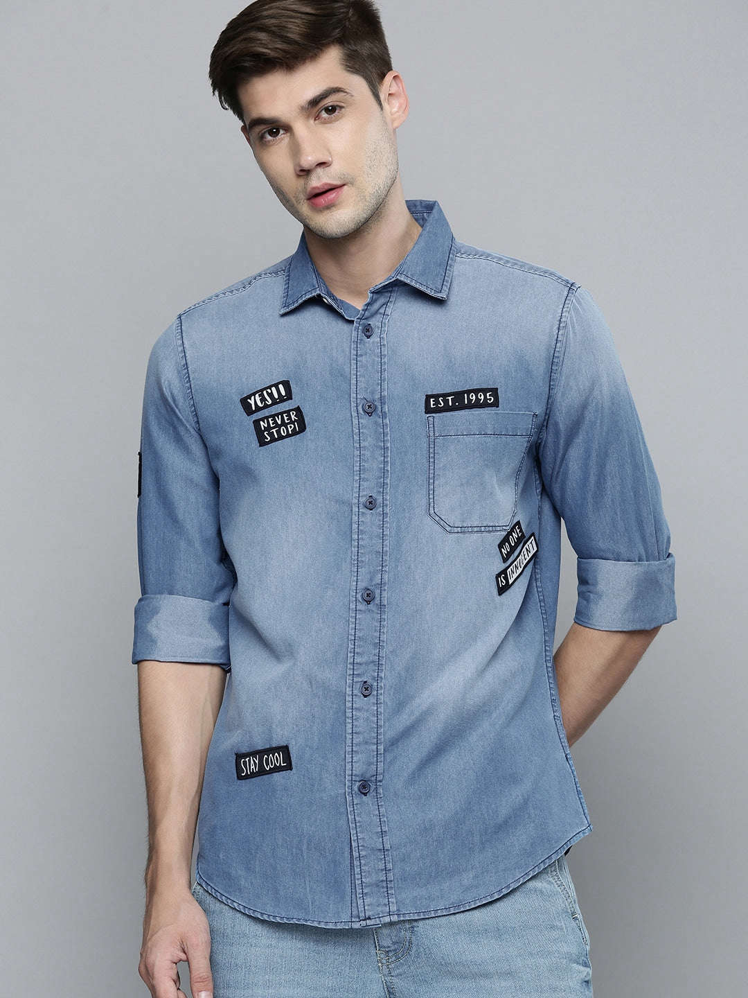 Shop Men Denim Shirt Online.