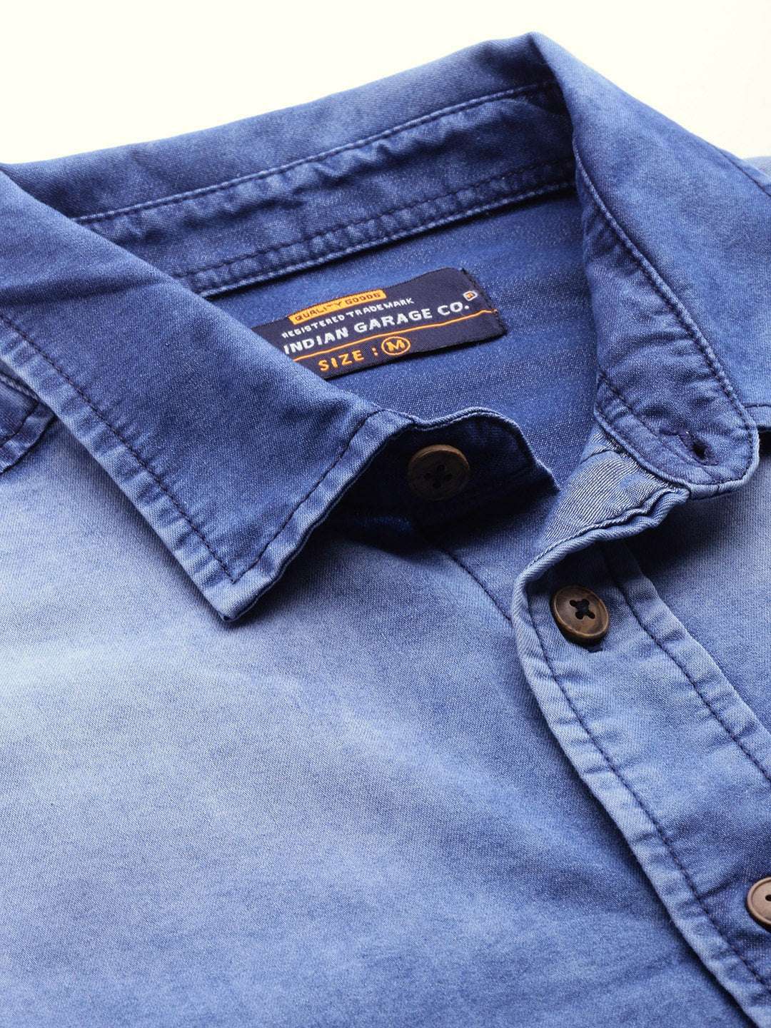 Shop The Indian Garage Co Slim Fit Opaque Casual Shirt Online.