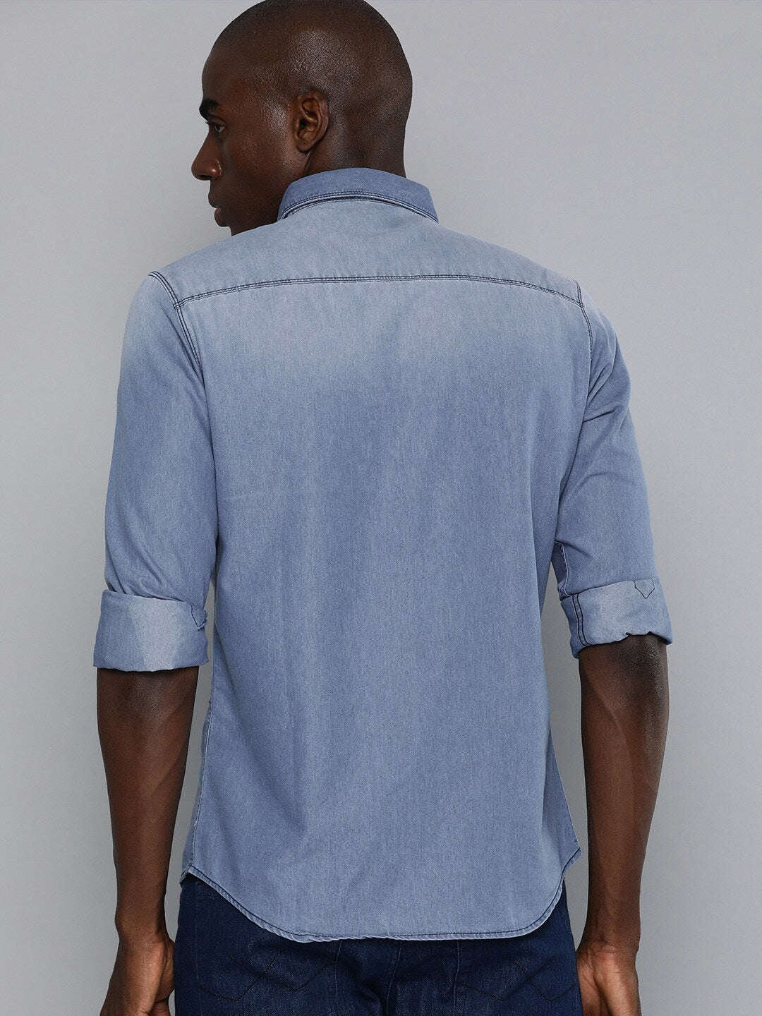 Shop Men's Solid Slim Fit Shirt Online.