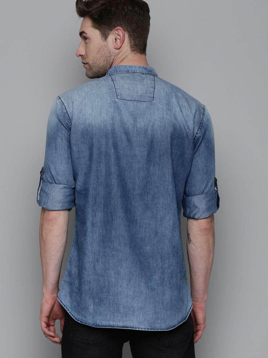 Shop Men Denim Kurta Online.