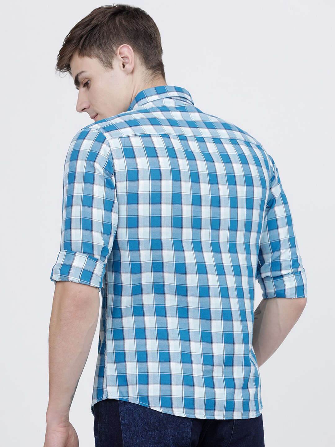 Shop Men Checked Shirt Online.