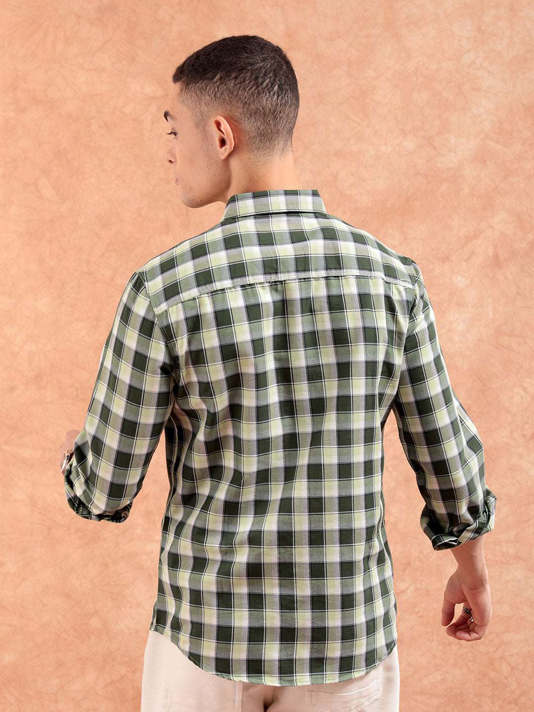 Shop Men Checked Shirt Online.