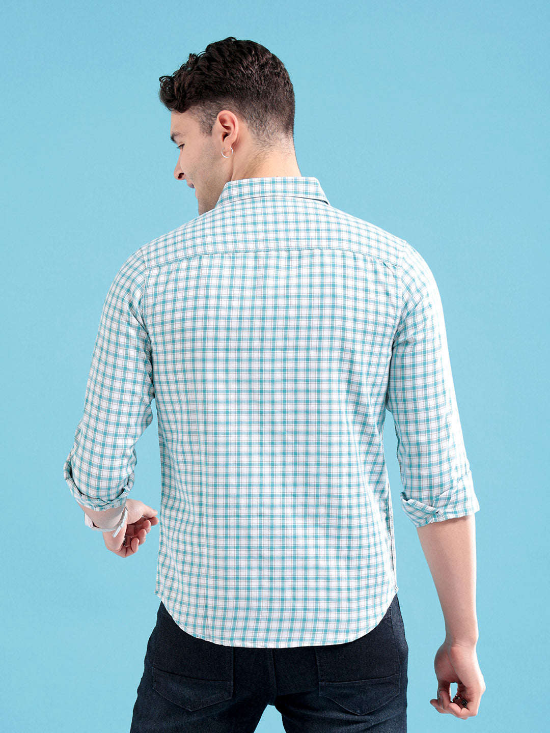 Shop Men Checked Shirt Online.