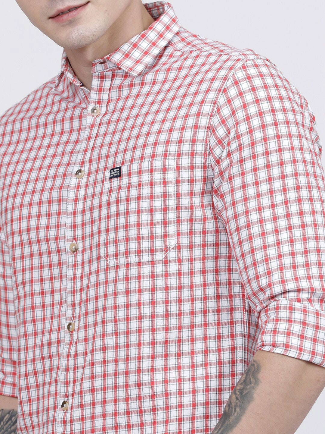 Shop Men Checked Shirt Online.