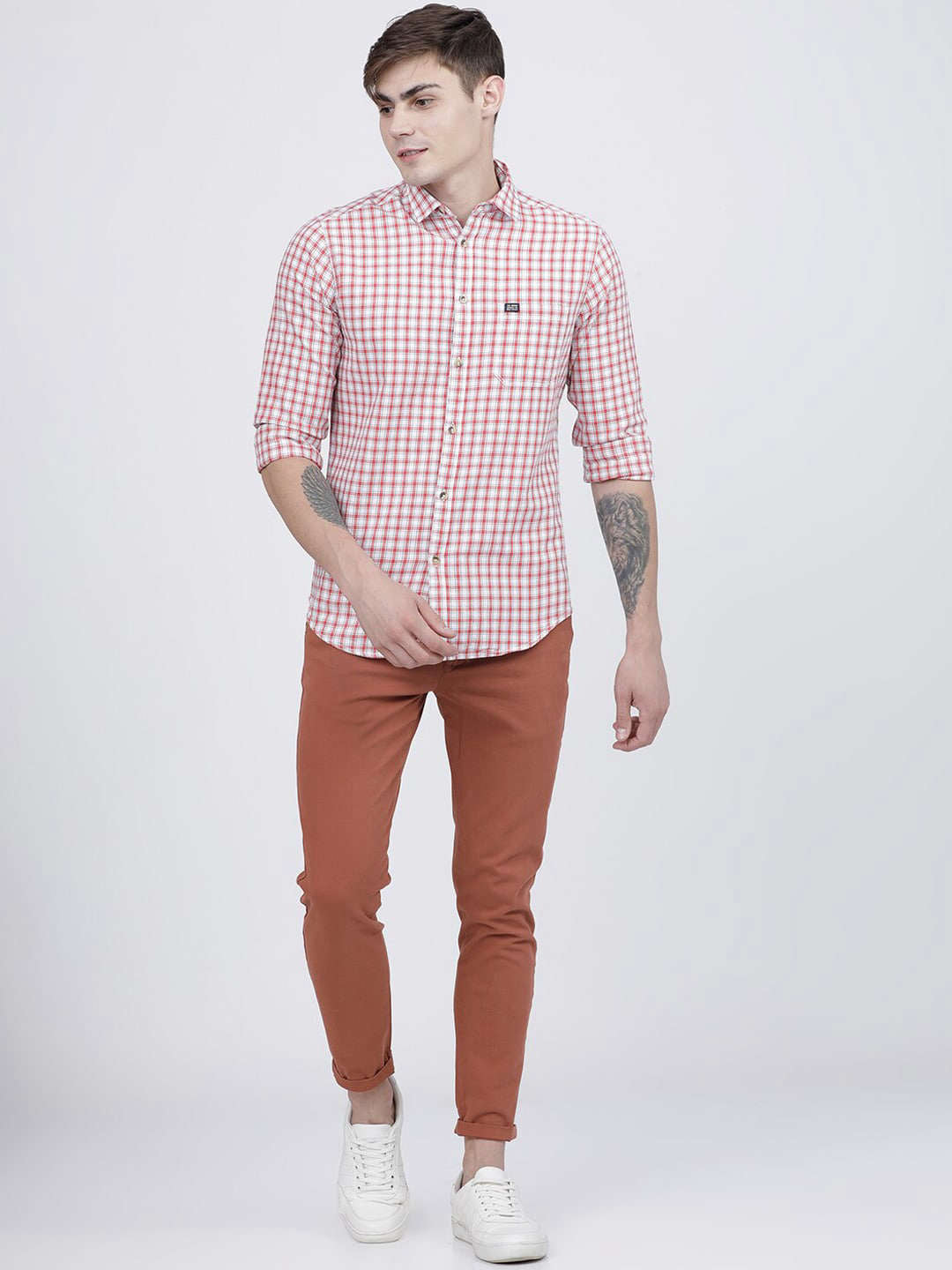 Shop Men Checked Shirt Online.