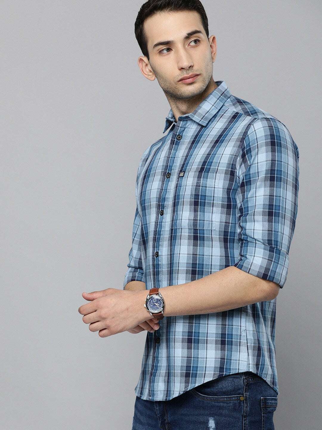 Shop Men Checkered Shirt Online.