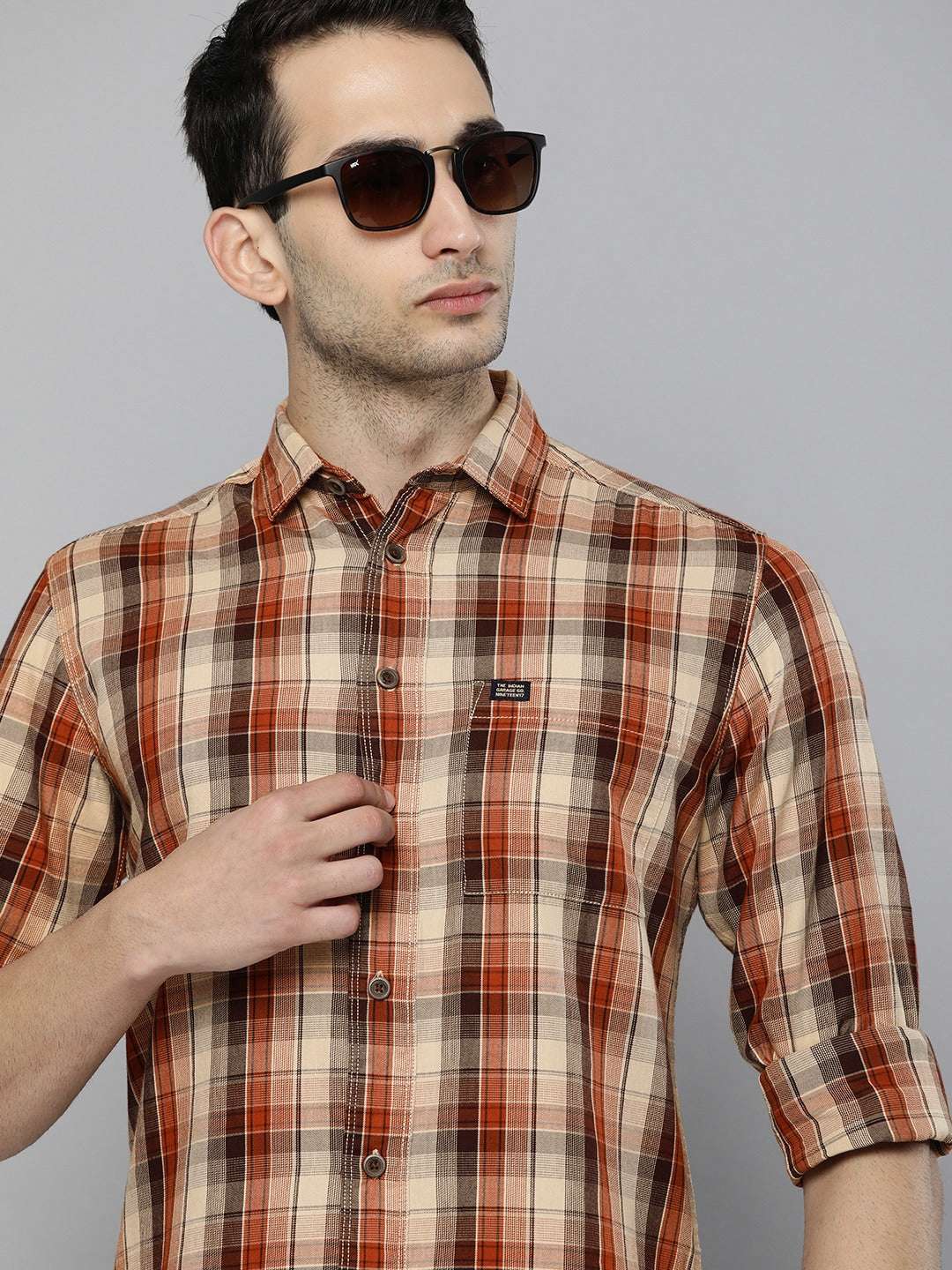 Shop Men Checkered Shirt Online.