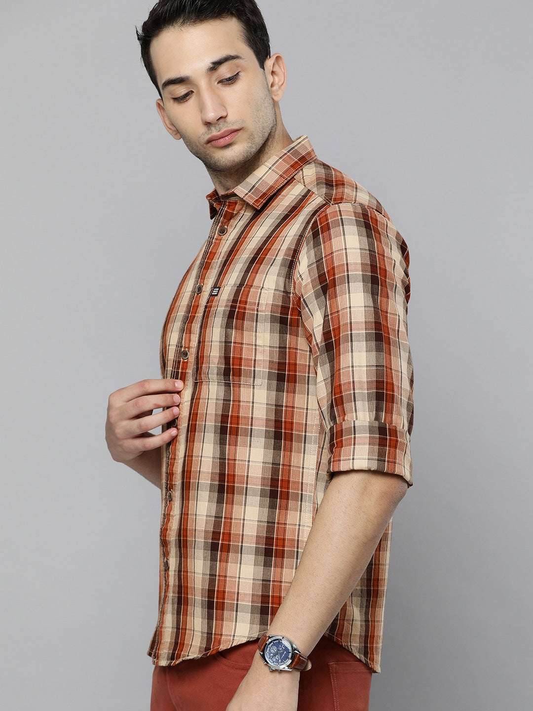 Shop Men Checkered Shirt Online.