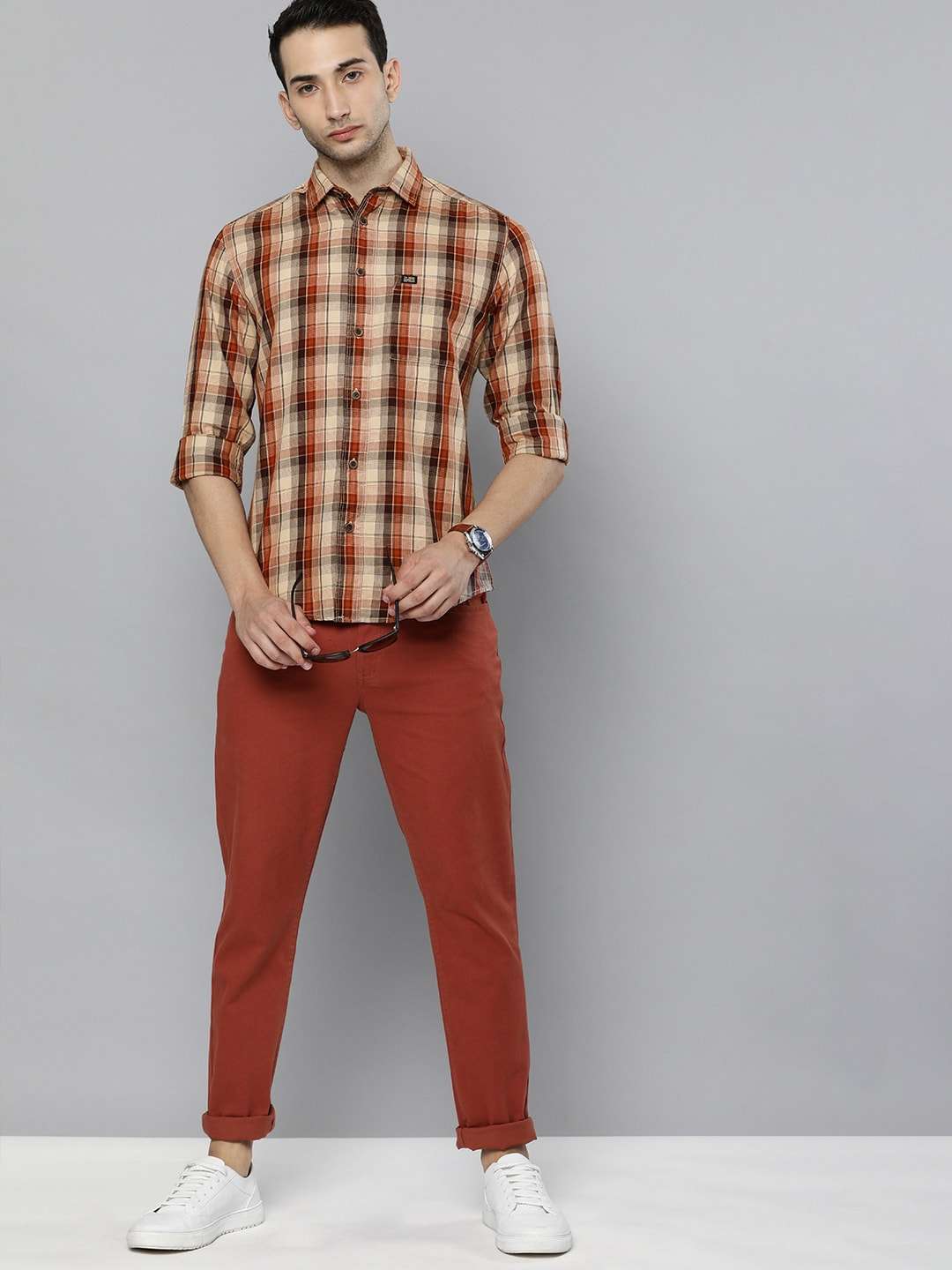 Shop Men Checkered Shirt Online.