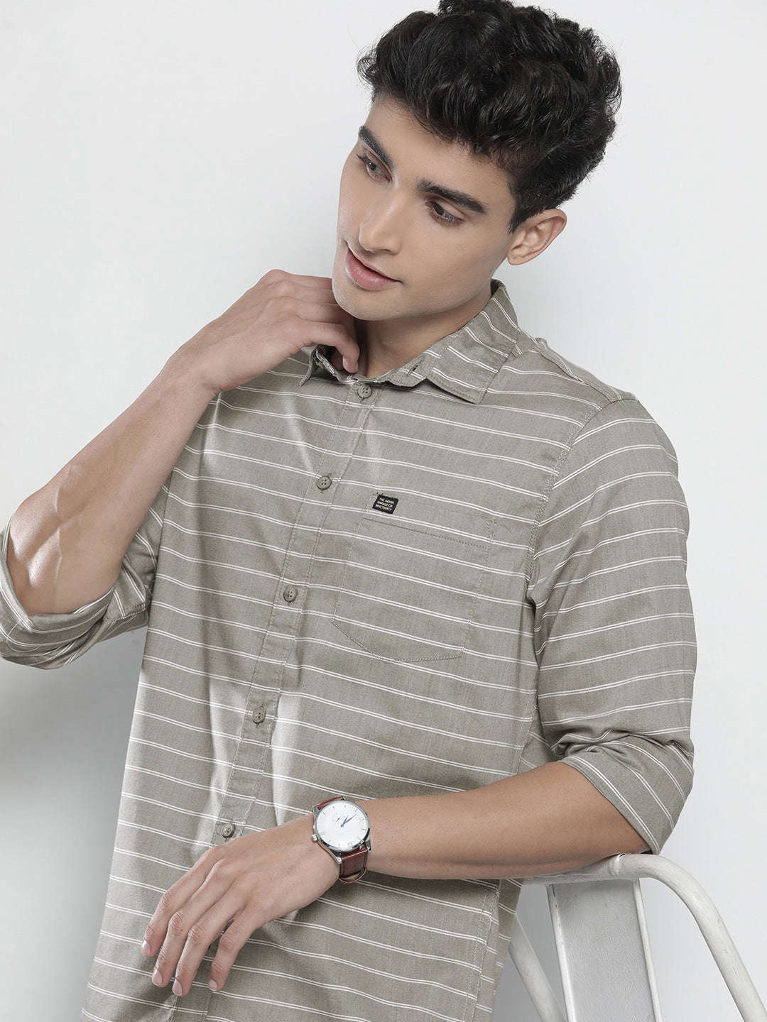 Shop Men Striped Shirt Online.