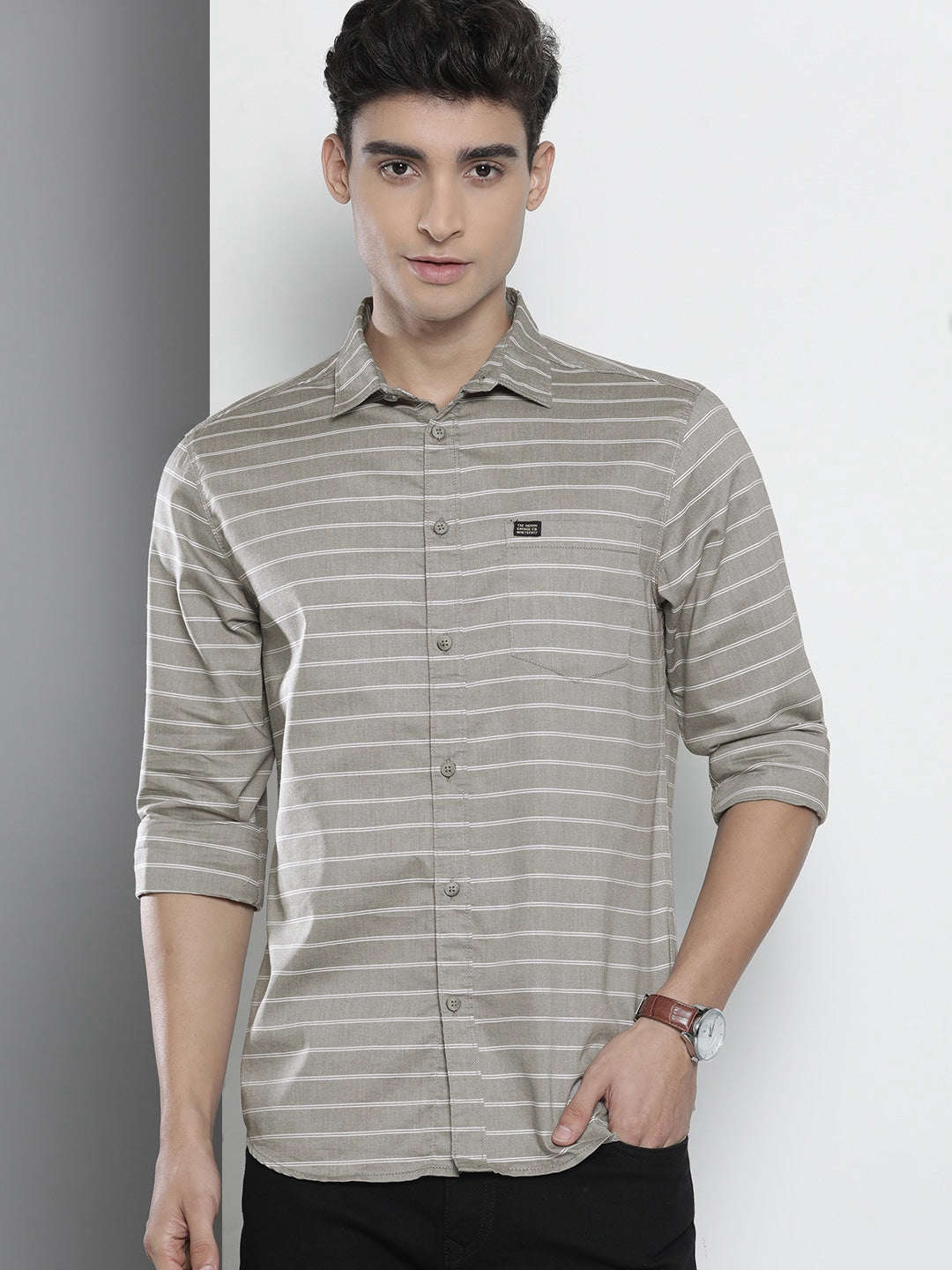 Shop Men Striped Shirt Online.