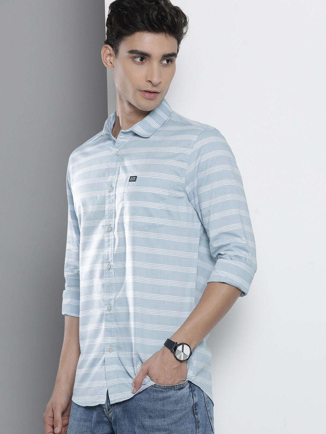 Shop Men Striped Shirt Online.