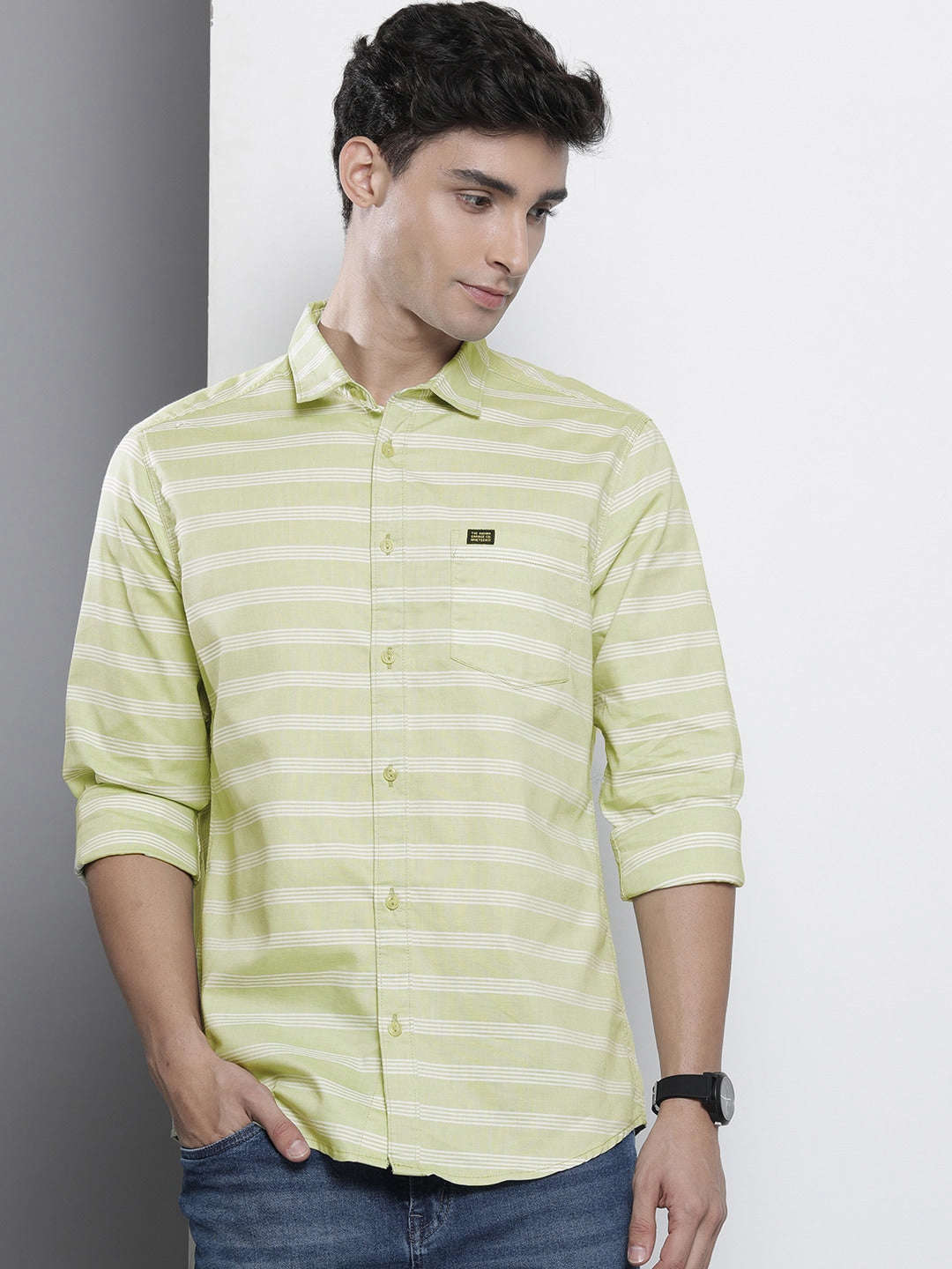 Shop Men Striped Shirt Online.