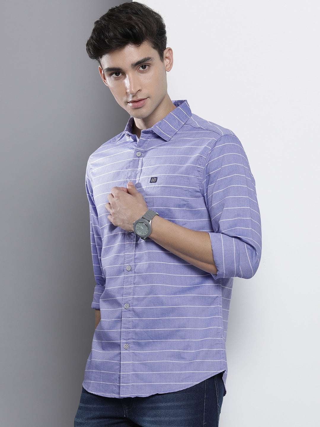 Shop Men Striped Shirt Online.