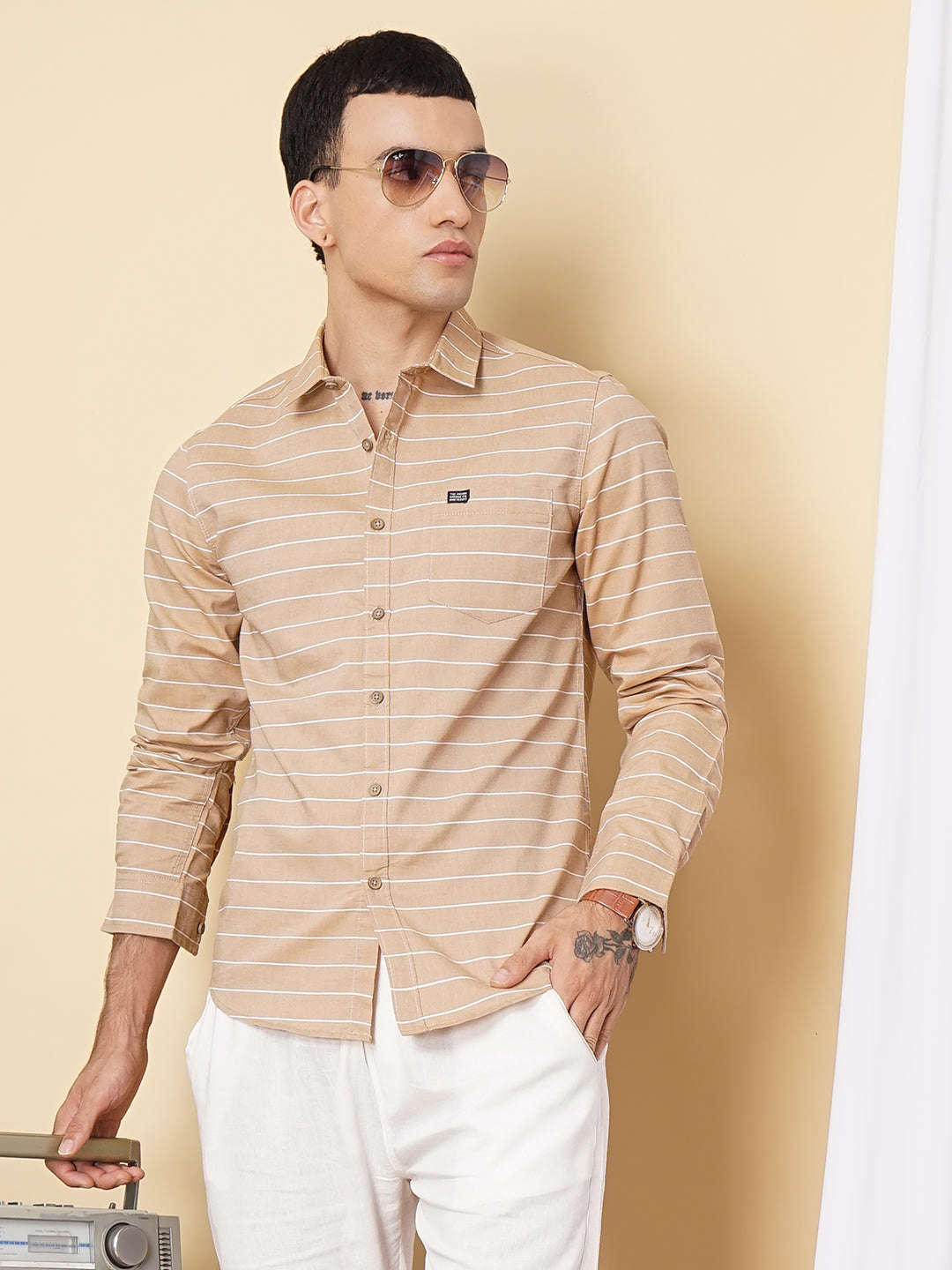 Shop Men Striped Shirt Online.