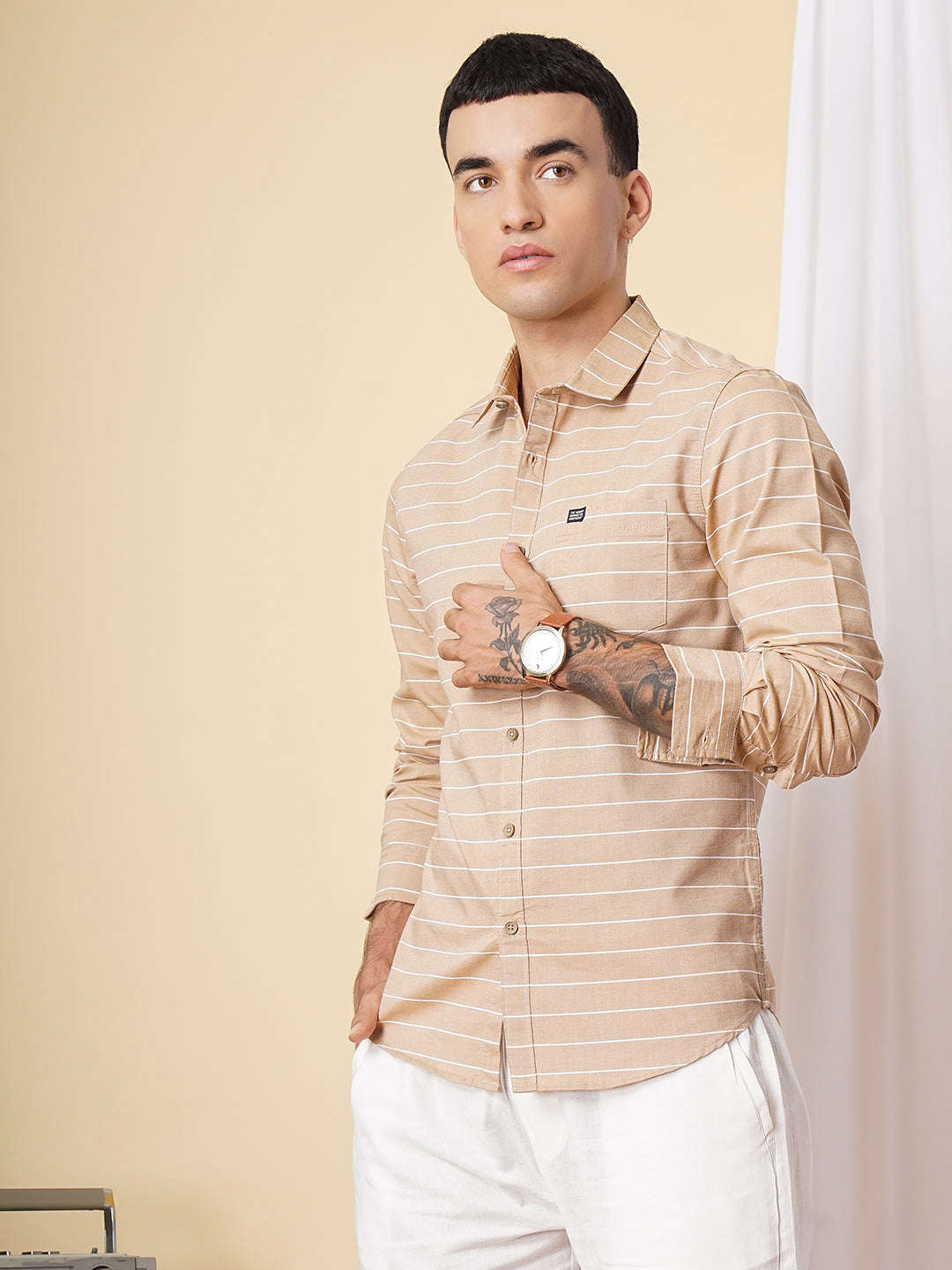 Shop Men Striped Shirt Online.