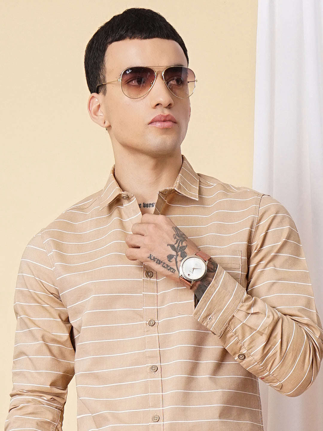 Shop Men Striped Shirt Online.