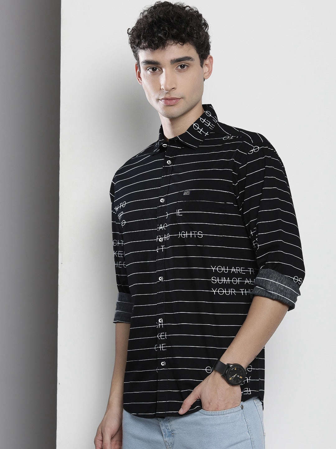 Shop Men Striped Shirt Online.