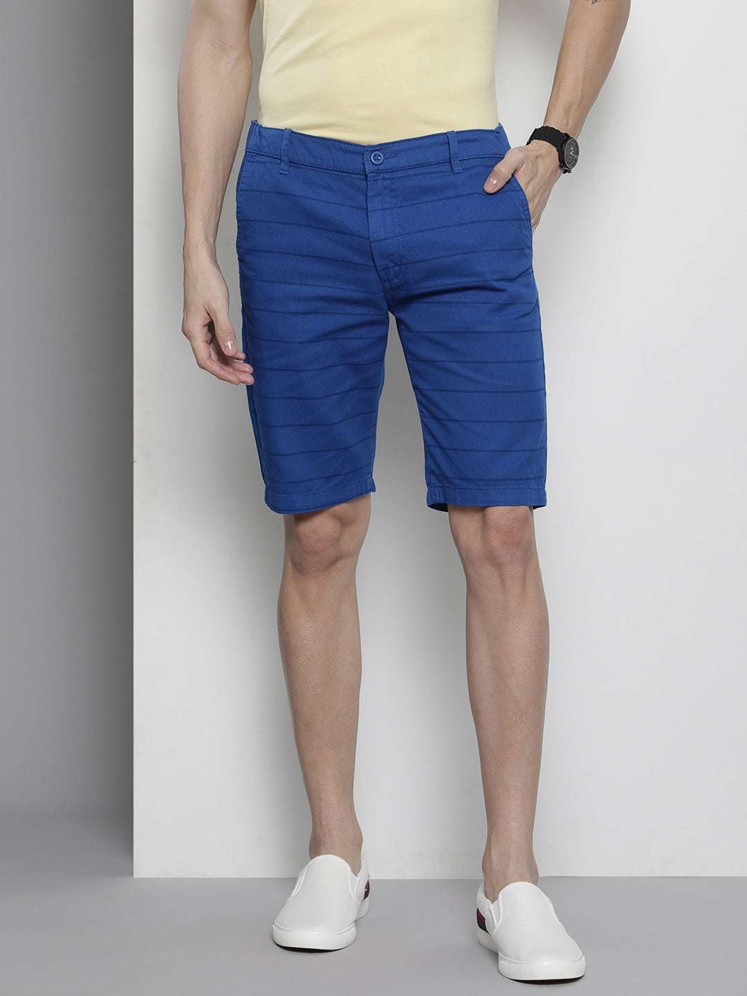 Shop Men Striped Shorts Online.