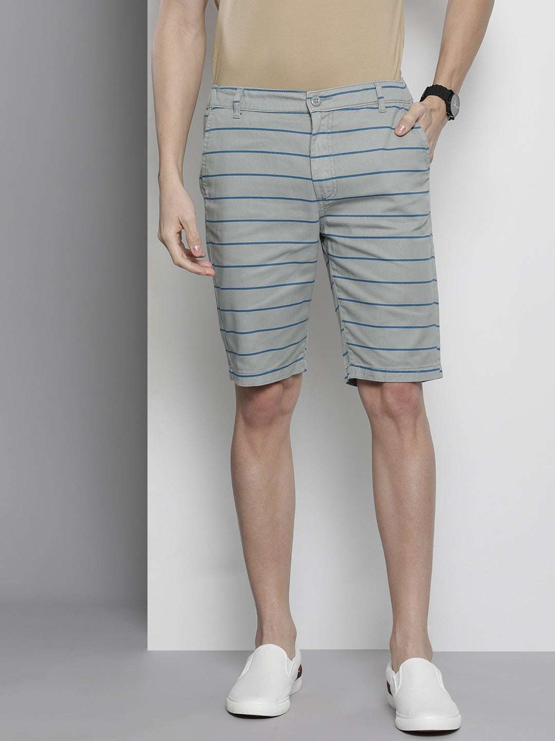 Shop Men Striped Shorts Online.