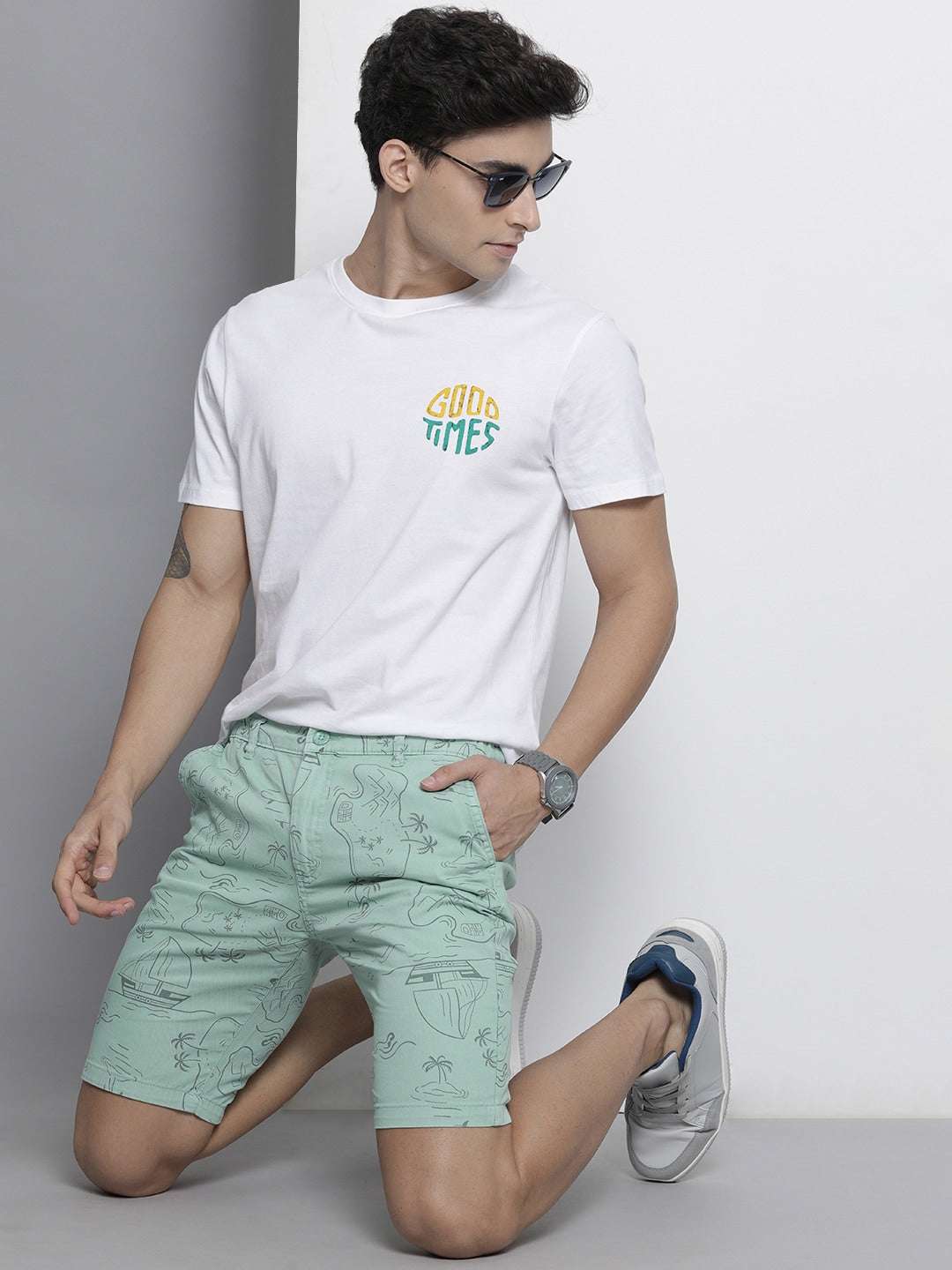 Shop Men Abstract Shorts Online.