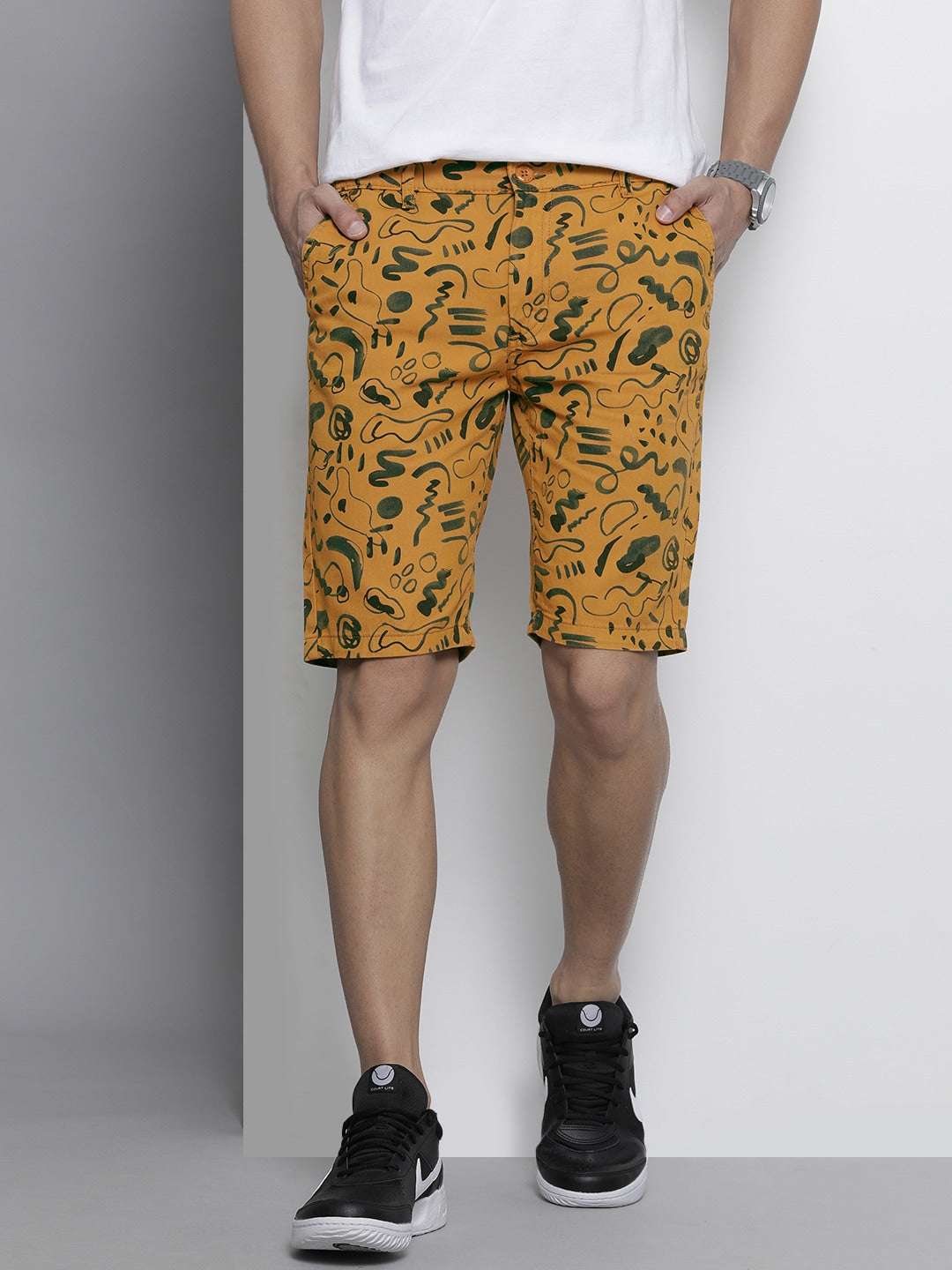 Shop Men Printed Shorts Online.