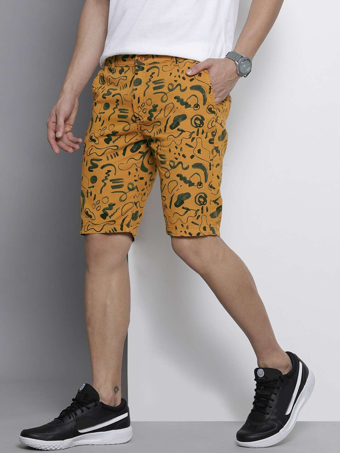 Shop Men Printed Shorts Online.